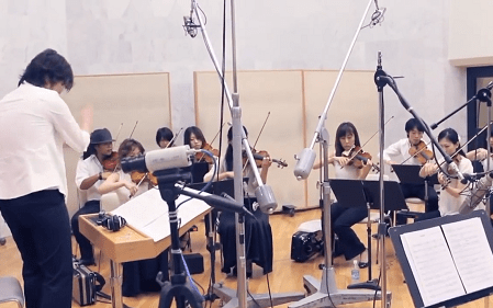 オーケストラレコーディング風景